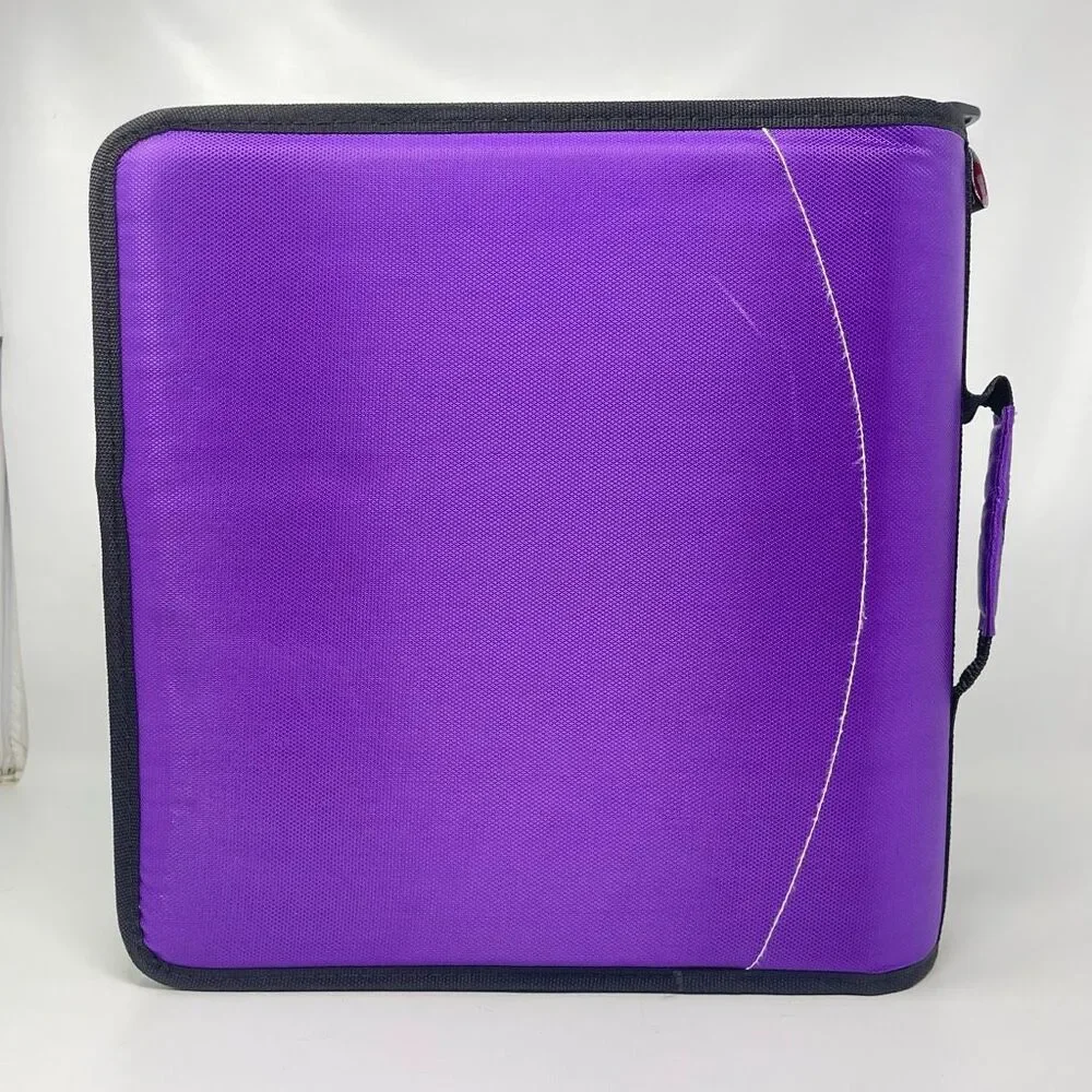 Case It Purple Large Capacity Zipper Binder 3 Rings 3